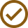 Checkmark inside circle icon