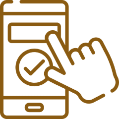 Mobile app interaction icon