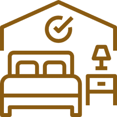 Cozy home sleep symbol